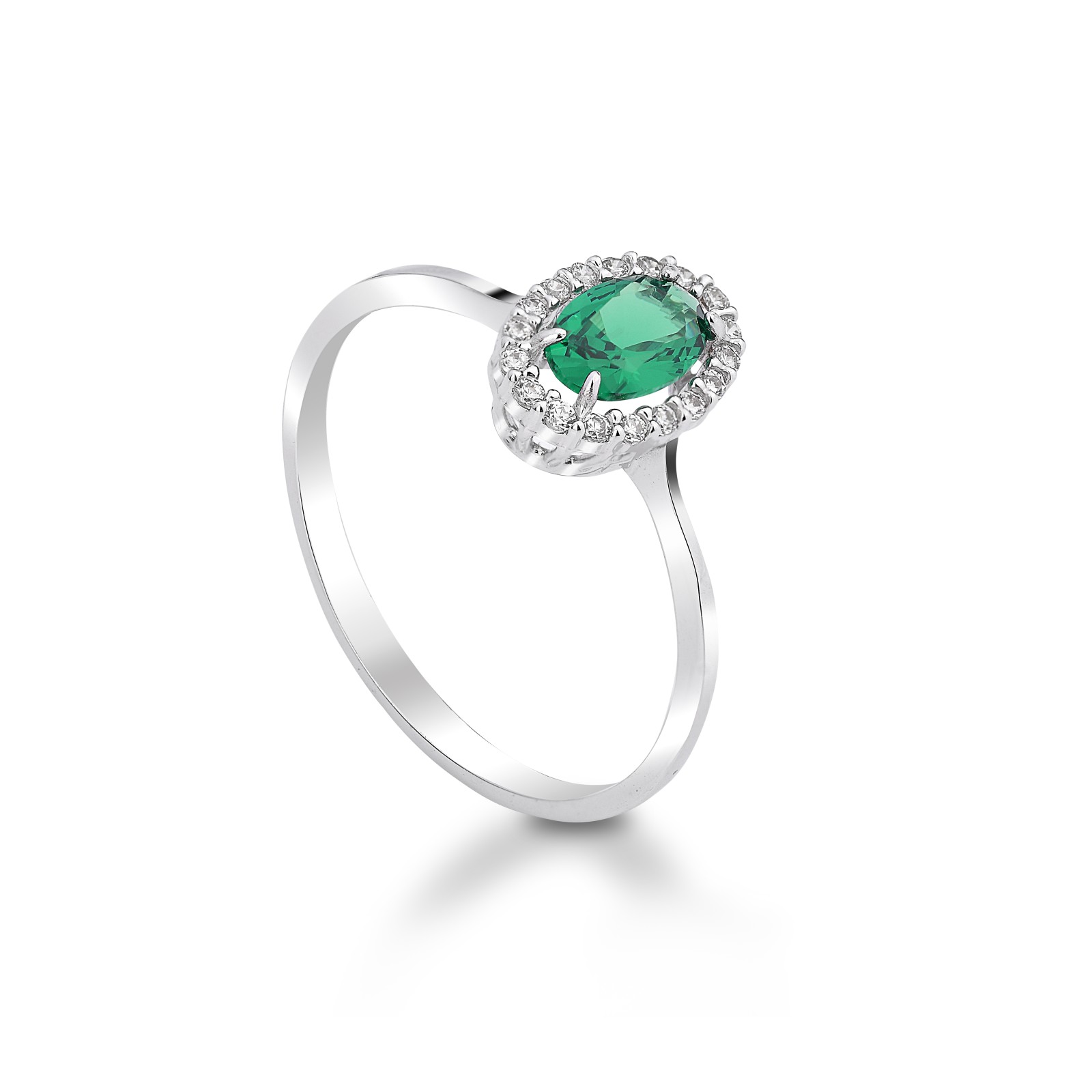 Anello in oro bianco con...