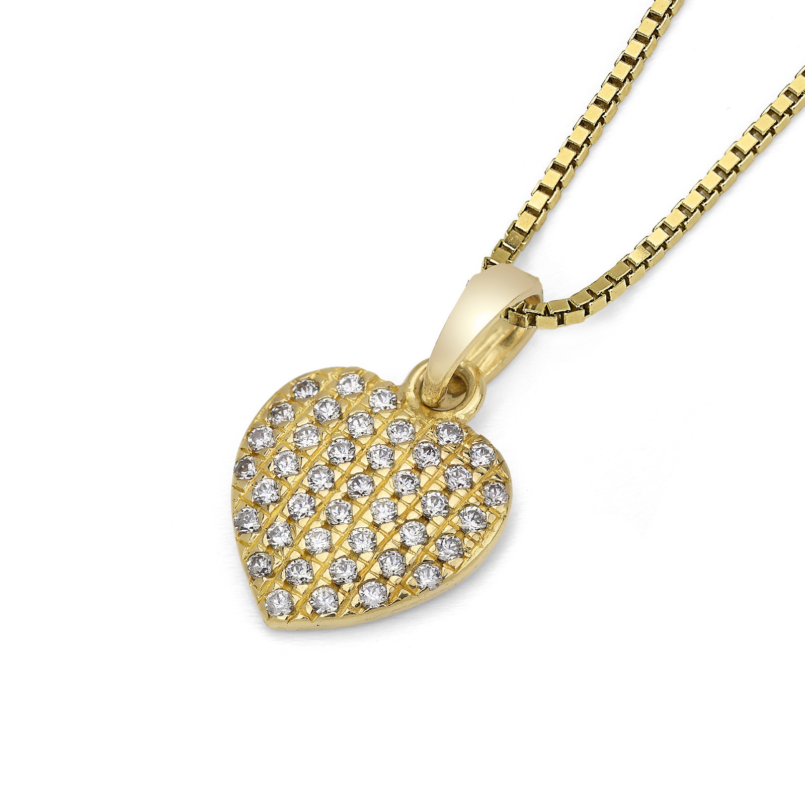 Pendente cuore in oro con...
