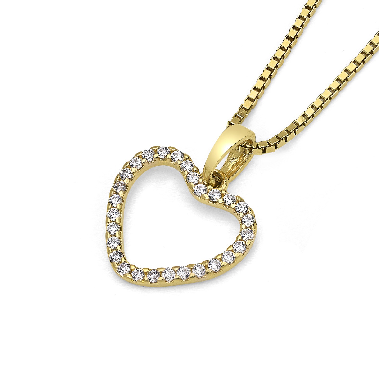 Pendente cuore in oro con...